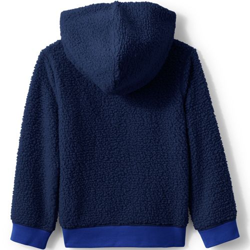 Boys Fleece Sherpa Hoodie Sweatshirts Kids Ultra Soft Full-zip Jacket