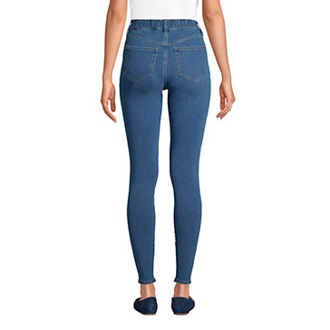 High Waist Leggings-Jeans mit Stretch Indigo für Damen image number 2