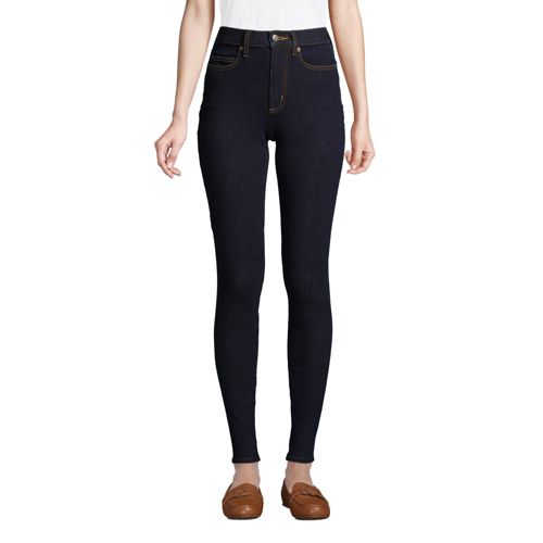 High Waist Leggings-Jeans mit Stretch Indigo für Damen in Petite