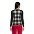 Women's Cashmere Crew Neck Sweater Tee - Jacquard, Back