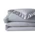 200 Thread Count Cotton Crisp and Cool Percale Ruffle Duvet Bed Cover, alternative image