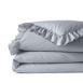 200 Thread Count Cotton Crisp and Cool Percale Ruffle Duvet Bed Cover, alternative image