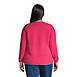 Women's Plus Size Long Sleeve Sherpa Fleece Sweatshirt, Back