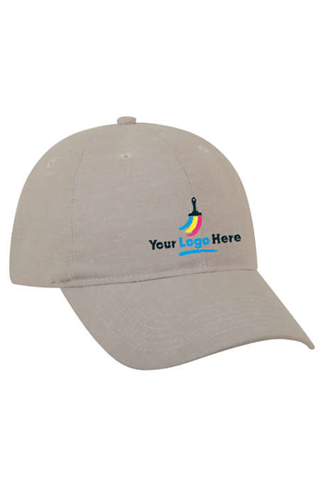 Low Profile Custom Embroidered Cotton Chambray Baseball Cap