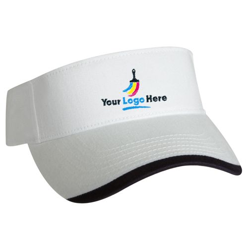 Custom embroidered deals visors no minimum