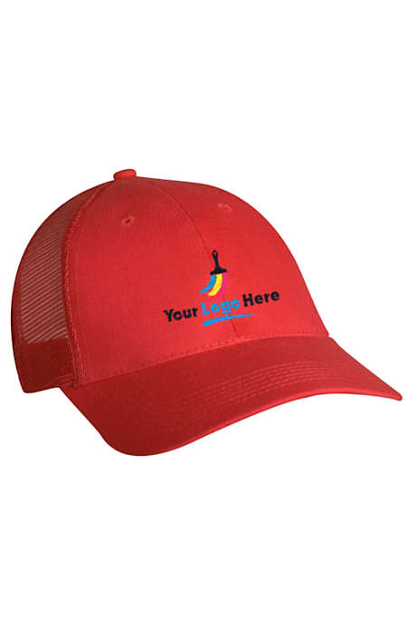 Brushed Cotton Twill Custom Logo Trucker Hat