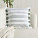 Mina Victory Life Styles Cotton Stripe Decorative Throw Pillow, alternative image