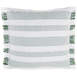 Mina Victory Life Styles Cotton Stripe Decorative Throw Pillow, Front