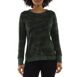 Danksin Women's Tulip Hem Crewneck Sweatshirt, Front