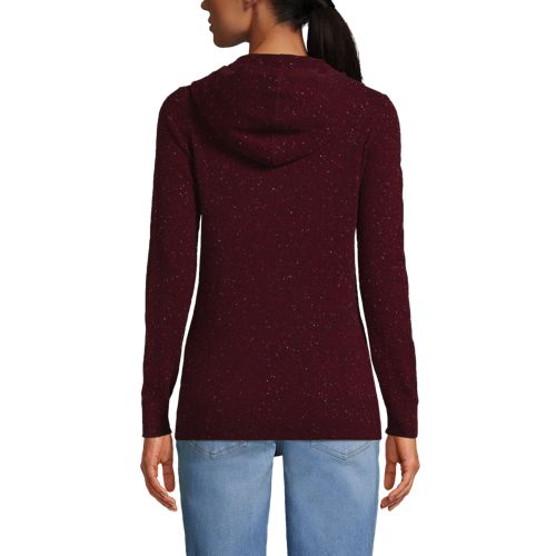 Women's Cashmere Front Zip Hoodie Sweater | Lands' End