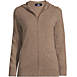 Women's Plus Size Cashmere Front Zip Hoodie Sweater, Front