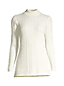 Zopfmuster-Stehkragenpullover aus Baumwolle für Damen in Plus-Größe