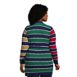 Women's Plus Size Fine Gauge Cotton Cable Tie Front Cardigan Sweater-Stripe, Back