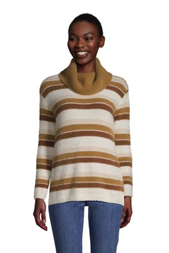 Women's Eyelash Cowl Neck Sweater 