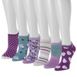 Muk Luks Women's 6 pack Printed Ankle Socks, alternative image