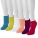 Muk Luks Women's 6 pack Printed Ankle Socks, alternative image