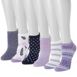 Muk Luks Women's 6 pack Printed Ankle Socks, alternative image