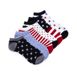 Muk Luks Women's 6 pack Printed Ankle Socks, Front