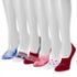 Muk Luks Women's 6 pack Printed No Show Socks, alternative image