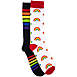Muk Luks Unisex 2 pack Rainbow Print Knee Socks, Front