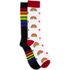 Muk Luks Unisex 2 pack Rainbow Print Knee Socks, Front