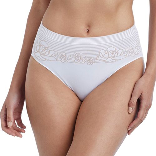 CLZOUD Underwear for Ladies White Nylon,Spandex Womens Underwear Seamless  Bikini Lace Underwear Half Back Covering Panties Xl