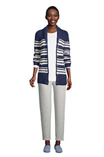 Women's Cotton Blend Shawl Collar Cardigan Sweater, alternative image