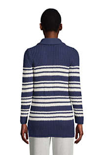 Women's Cotton Blend Shawl Collar Cardigan Sweater, Back