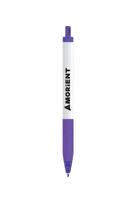 Paper Mate Inkjoy White Barrel Custom Ballpoint Pen - Matching Ink