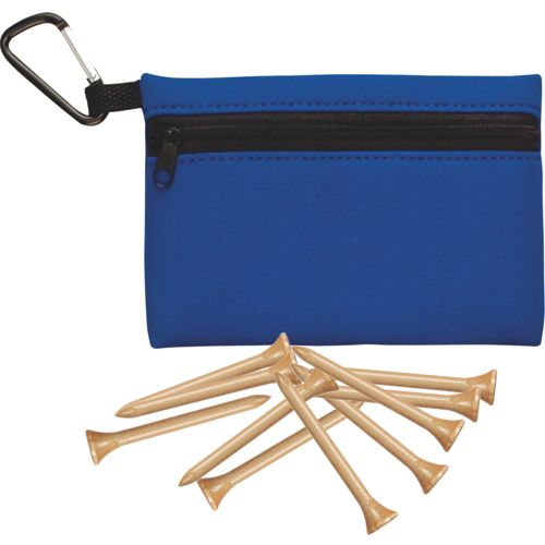 Custom Logo Golf Tee Zip Bag with Wood Tees
