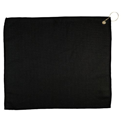 Custom Logo Waffle Knit Golf Towel with Hook