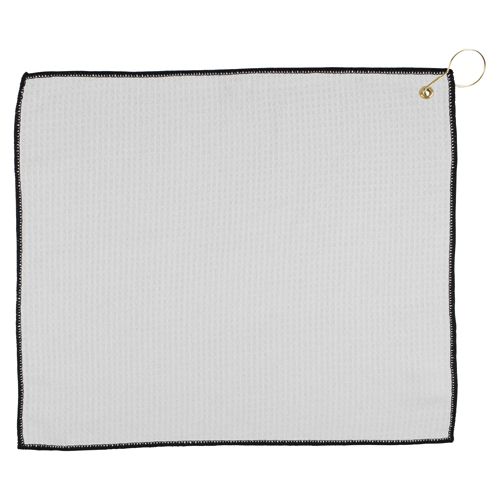 Custom Logo Waffle Knit Golf Towel with Hook