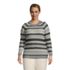 Women's Plus Size Drifter Shaker Crew Neck Sweater - Stripe, Front