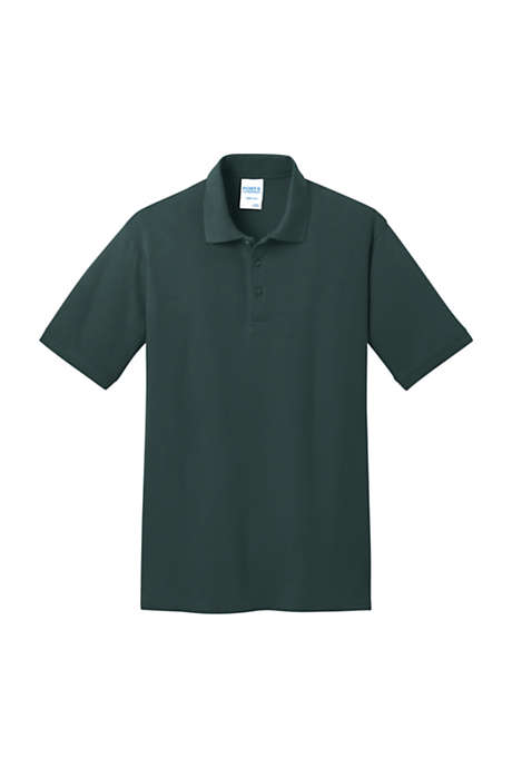 Port & Company Men's Big Embroidered Logo Core Pique Polo Shirt