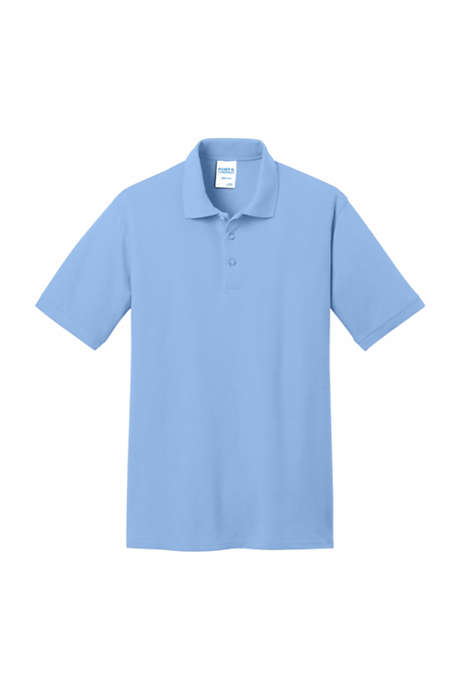 Port & Company Men's Big Embroidered Logo Core Pique Polo Shirt
