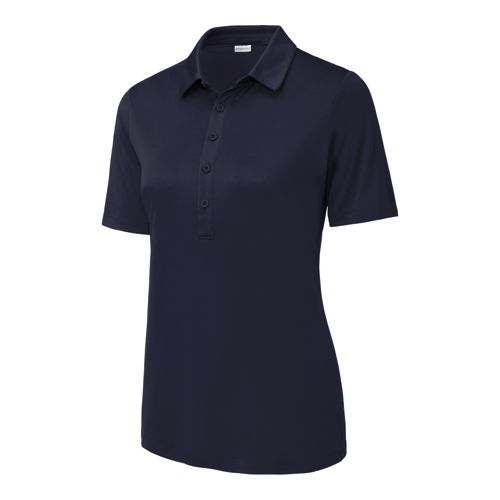 Women's plus size hotsell navy blue polo shirts