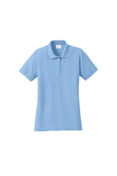 Port & Company Women's Plus Size Embroidered Logo Core Pique Polo Shirt