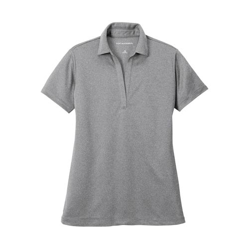 Port Authority Women's Plus Size Heathered Silk Touch Performance Polo Shirt