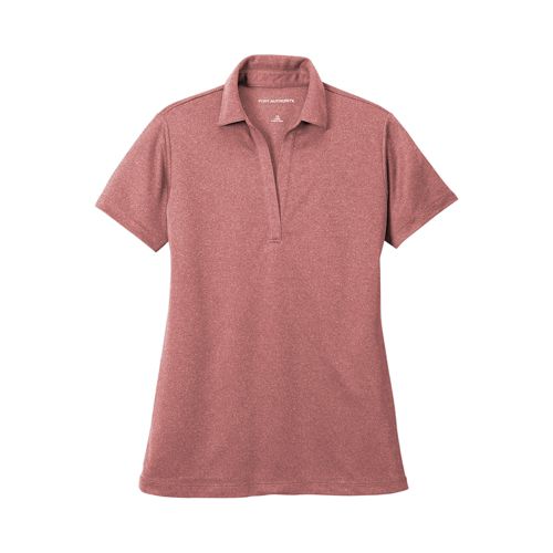 Port Authority Women's Plus Size Heathered Silk Touch Performance Polo Shirt