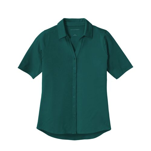 Port Authority Women's Regular Embroidered Logo Polyester Stretch Polo Shirt