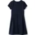 Girls Short Sleeve Ponte Dress Top of Knee, Back