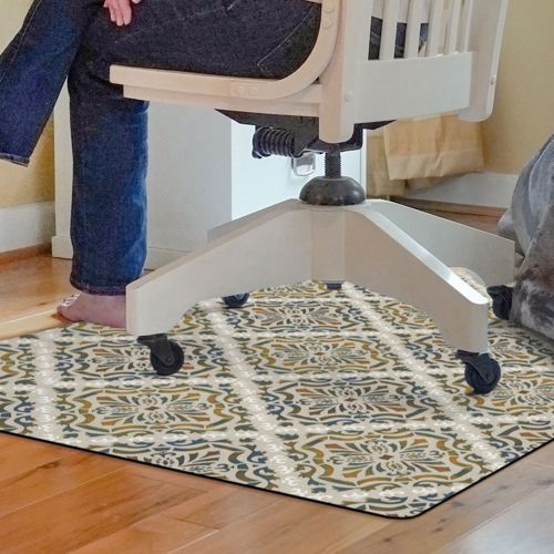 Chair mat for online plush carpet