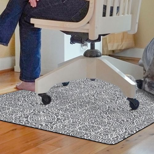 Bungalow Flooring Arabesque Desk Chair Floor Mat