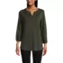 Women's Supima Micro Modal 3/4 Sleeve Split Neck Tunic, Front