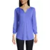 Women's Supima Micro Modal 3/4 Sleeve Split Neck Tunic, Front