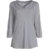 Women's Supima Micro Modal 3/4 Sleeve Split Neck Tunic, Front