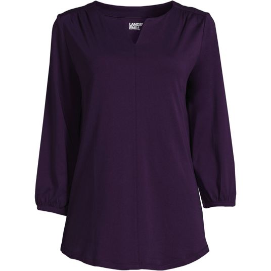 Womens PURPLE Tunic Tops | Lands' End