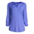 Women's Supima Micro Modal 3/4 Sleeve Split Neck Tunic, Front