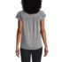 Women's Short Sleeve Crepe Tulip Sleeve Blouse, Back