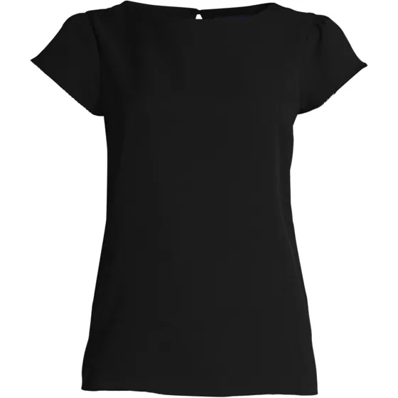 Women's Short Sleeve Crepe Tulip Sleeve Blouse - primary